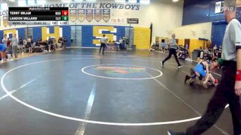 126 lbs Quarterfinals (8 Team) - Terry Milam, Middleburg vs Landon Willard, Clay