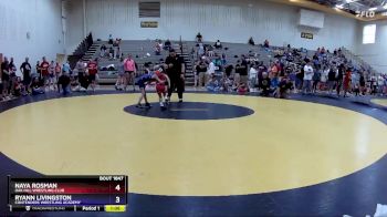 40-43 lbs Round 3 - Naya Rosman, Oak Hill Wrestling Club vs Ryann Livingston, Contenders Wrestling Academy