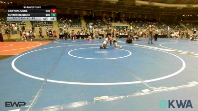 67 lbs Consolation - Canyon Jones, Tecumseh Youth Wrestling vs Cutter Bledsoe, Woodland Wrestling Club
