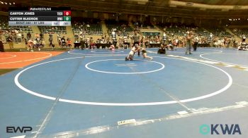 67 lbs Consolation - Canyon Jones, Tecumseh Youth Wrestling vs Cutter Bledsoe, Woodland Wrestling Club