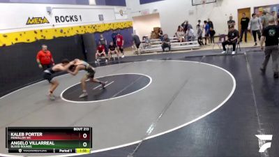 132 lbs Quarterfinal - Kaleb Porter, Mogollon WC vs Angelo Villarreal, Blood Rounds