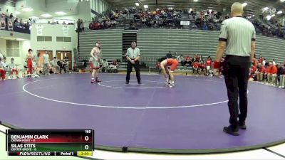 165 lbs Semis & 1st Wrestleback (8 Team) - Silas Stits, Center Grove vs Benjamin Clark, Crown Point