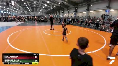 52 lbs Cons. Round 3 - Kacen Hinojos, Texas Elite Wrestling Club vs Kurt Shelger, Paradigm Wrestling