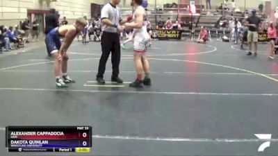 155/165 Round 2 - Alexander Cappadocia, KBay vs Dakota Quinlan, Wrestling University