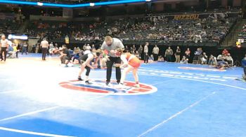140 Class 2 lbs Quarterfinal - Ariel Biggs, Fort Osage vs Hayden Scorfina, Troy Buchanan