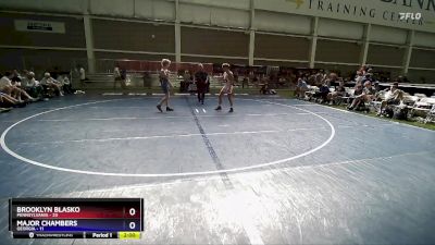 120 lbs Round 2 (8 Team) - Brooklyn Blasko, Pennsylvania vs Major Chambers, Georgia