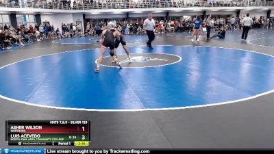 Silver 125 lbs Champ. Round 1 - Luis Acevedo, North Iowa Area Community College vs Asher Wilson, Wartburg