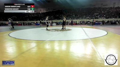 84 lbs Round Of 32 - Andon Sweetland, Catoosa Wrestling vs Wheston Moudy, Team Choctaw