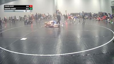 129 lbs Round 2 (4 Team) - Chase Rust, GA United Blue vs Dakota Sandy, Mat Assassins Black