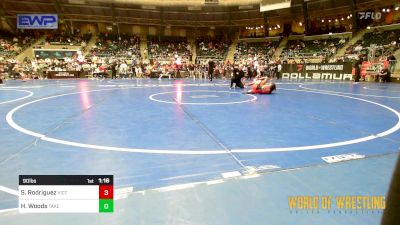 90 lbs Semifinal - Sophia Rodriguez, Victory WC vs Heavyn Woods, Takedown Elite