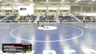 165 lbs Cons. Round 4 - Ayden Sprague, Pennsylvania College Of Technology vs Carter Davis, Pennsylvania College Of Technology