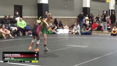 65 lbs Round 1 (6 Team) - Hadlee Worrell, Braided Brutes Wrestling vs Avery Gill, Queens Of The Corn Black