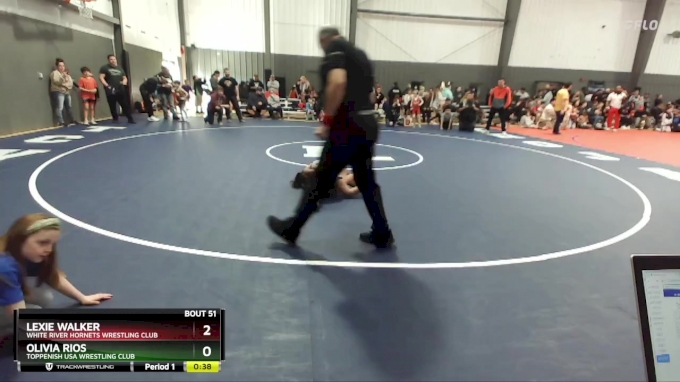 53 Lbs Semifinal Olivia Rios Toppenish Usa Wrestling Club Vs Lexie