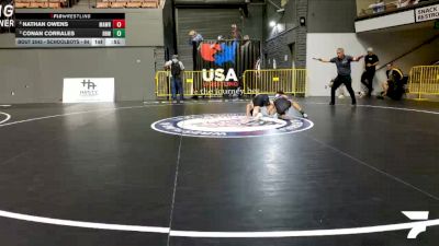 Schoolboys - 84 lbs 3rd Place Match - Conan Corrales, Rough House Wrestling vs Nathan Owens, MatTime Wrestling