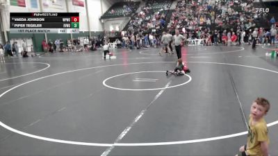 38-44 lbs 1st Place Match - Vaeda Johnson, West Point Wrestling Club vs Piper Tegeler, Elkhorn Valley Wrestling Club,