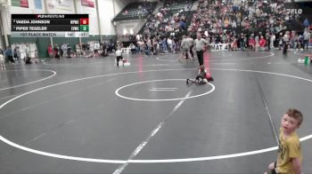 38-44 lbs 1st Place Match - Vaeda Johnson, West Point Wrestling Club vs Piper Tegeler, Elkhorn Valley Wrestling Club,