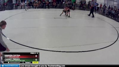 6 lbs Semifinal - Cassidy French, Lincoln Squires Wrestling Club vs Hawken Chytka, Cozad Wrestling Club