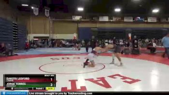 132 lbs Cons. Round 5 - Jorge Torres, Roosevelt vs Dakota Ledford, Laramie