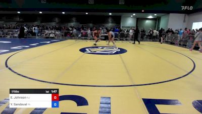 175 lbs Consi Of 8 #2 - Ella Johnson, NJ vs Ylyana Sandoval, PA