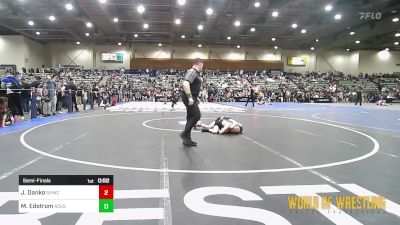 76 lbs Semifinal - James Danko, South Hills Wrestling Academy vs Maddox Edstrom, Upper Valley Aces