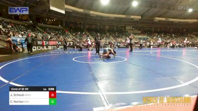 84 lbs Consi Of 32 #2 - Joshua Schaub, Wrestling Prep vs Charles Norton, WolfPack Wrestling Academy