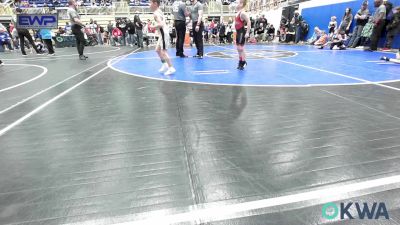 60 lbs Quarterfinal - Jack Sadler, Barnsdall Youth Wrestling vs Cutter Bledsoe, Woodland Wrestling Club