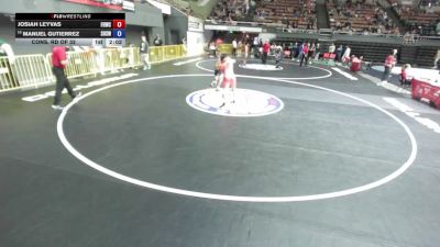 138 lbs Cons. Rd Of 32 - Josiah Leyvas, Friendly Hills Wrestling Club vs Manuel Gutierrez, Selma High School Wrestling