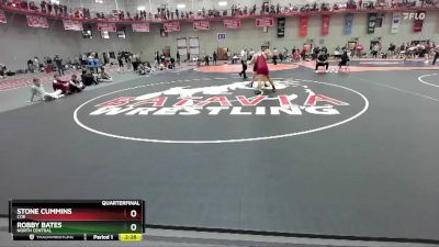 285 lbs Quarterfinal - Robby Bates, North Central vs Stone Cummins, Coe