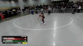 93 lbs Semifinal - Logan Crandall, Evansville Wrestling Club vs Eli Anderson, Bison Wrestling Club