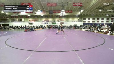 207 lbs Champ. Round 1 - Andjela Prijovic, Grand View vs Christina Page, Central Methodist University