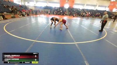 125 lbs Quarterfinal - Cosmo Damiani, Ithaca vs Daniel Parkulo, St. John Fisher