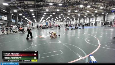 80 lbs Rd# 10- 4:00pm Saturday Final Pool - Mateo Montanaro, Aggression Legionaries vs Tyson Meagher, Minnesota Funky Singlets