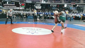 6A 165 lbs Champ. Round 1 - Lukas Beauregard, Hartselle vs Brayden Patterson, Pelham
