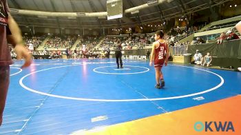 83 lbs Round Of 16 - Diesel Miller, Perry Wrestling Academy vs Khloe Charboneau, Catoosa Youth Wrestling