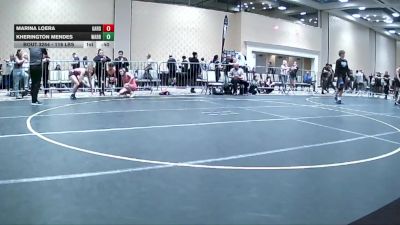 116 lbs Consolation - Marina Loera, Garden City HS vs Kherington Mendes, Warriors WC