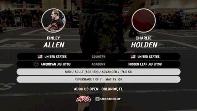 Finley Allen vs Charlie Holden 2024 ADCC Orlando Open at the USA Fit Games