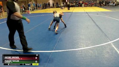 85 lbs Semis (4 Team) - Parker Taylor, Hastings vs Jacoby Brown, Z-M (Zumbrota/Mazeppa)