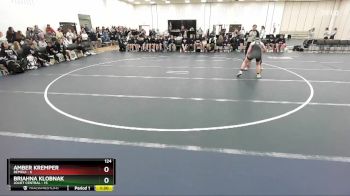 124 lbs Round 1 (6 Team) - Briahna Klobnak, Joliet Central vs Amber Kremper, Bemidji