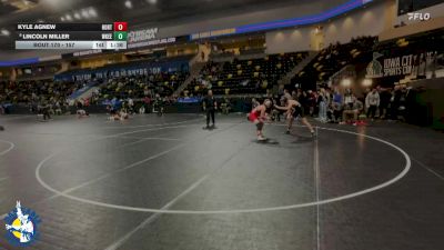 157 lbs Champ. Round 1 - Kyle Agnew, Hortonville vs Lincoln Miller, Waukee