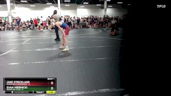 98 lbs Round 1 (6 Team) - Jake Strickland, Flickr Boyz Batarangs vs Evan Miernicki, Spear Mat Club