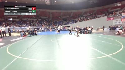 3A Boys 120 lbs Champ. Round 1 - Peyton Wafer, Douglas Boys vs Colbey Quinn, Vale Boys