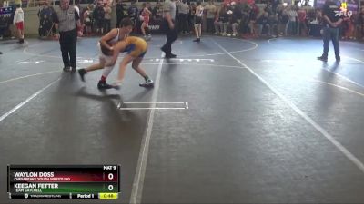 90 lbs Quarterfinal - Waylon Doss, Chesapeake Youth Wrestling vs Keegan Fetter, Team Gatchell