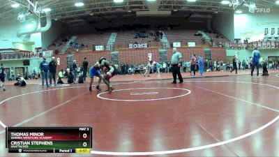 175 lbs Cons. Round 5 - Thomas Minor, Warren Wrestling Academy vs Cristian Stephens, Unattached