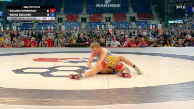 130 lbs Champ. Rd Of 16 - Lilliana Massenzio, NJ vs Olivia Bezdicek, ID