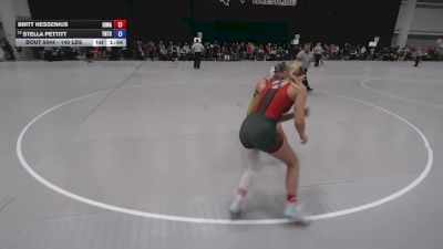 140 lbs Champ. Rd Of 32 - Britt Hessenius, Iowa vs Stella Pettitt, Team Nazar Training Center