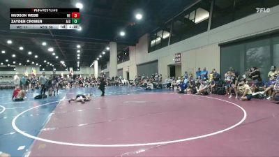 60 lbs Round 5 (6 Team) - Hudson Webb, Moyer Elite vs Zayden Cromer, Alabama Elite Gold
