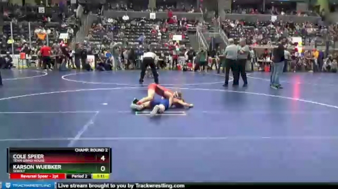 75 lbs Champ. Round 2 - Kalvin Kinzenbaw, Mahaska Elite vs Elias Kiesel ...