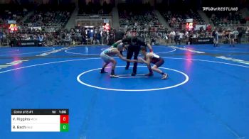 82 lbs Consolation - Vernon Riggins, Michigan West vs Brayden Bach, Mile High WC