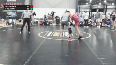 135 lbs Rr Rnd 9 - Cole Cichocki, Michigan Premier Red - BHS vs AJ DeLaCruz, Roundtree Wrestling Academy - BHS