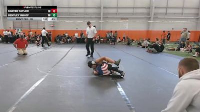 95 lbs Quarterfinal - Bentley Imhof, Valor Wrestling vs Karter Taylor, Rising Kingz